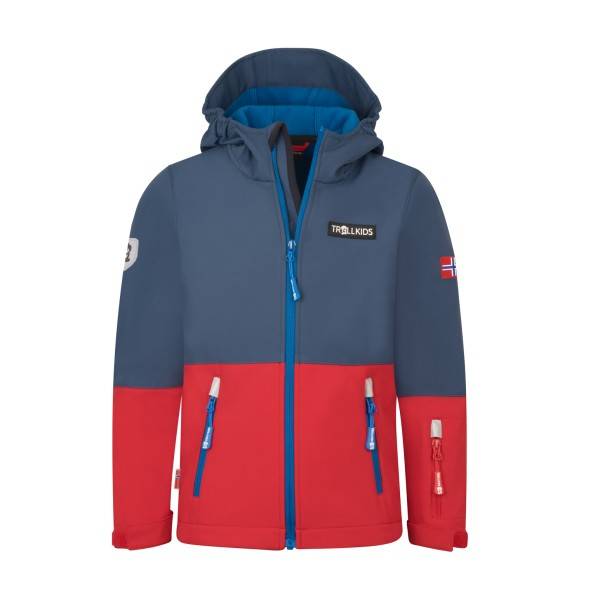 Trollkids Kid's Skjorta Jacket Softshelljakke Børn størrelse 152 farve blå