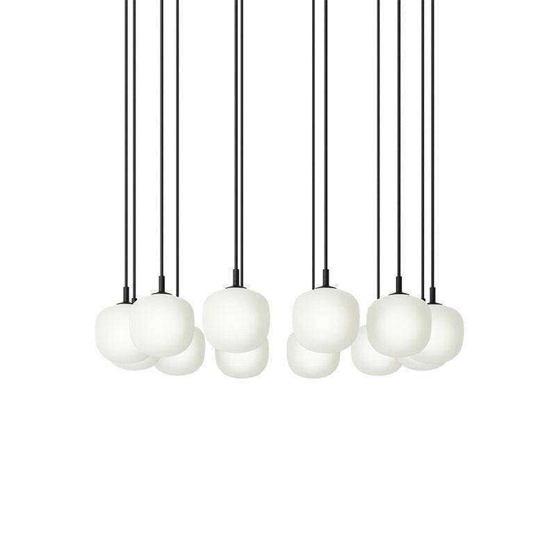 Muuto Rime cluster Ø12 12st taklampa black