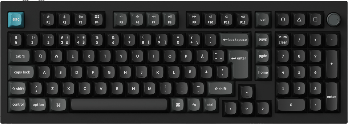 Keychron Q5 Ultra 96% 8K Wireless Tri-Mode Black Keychron POM Brown