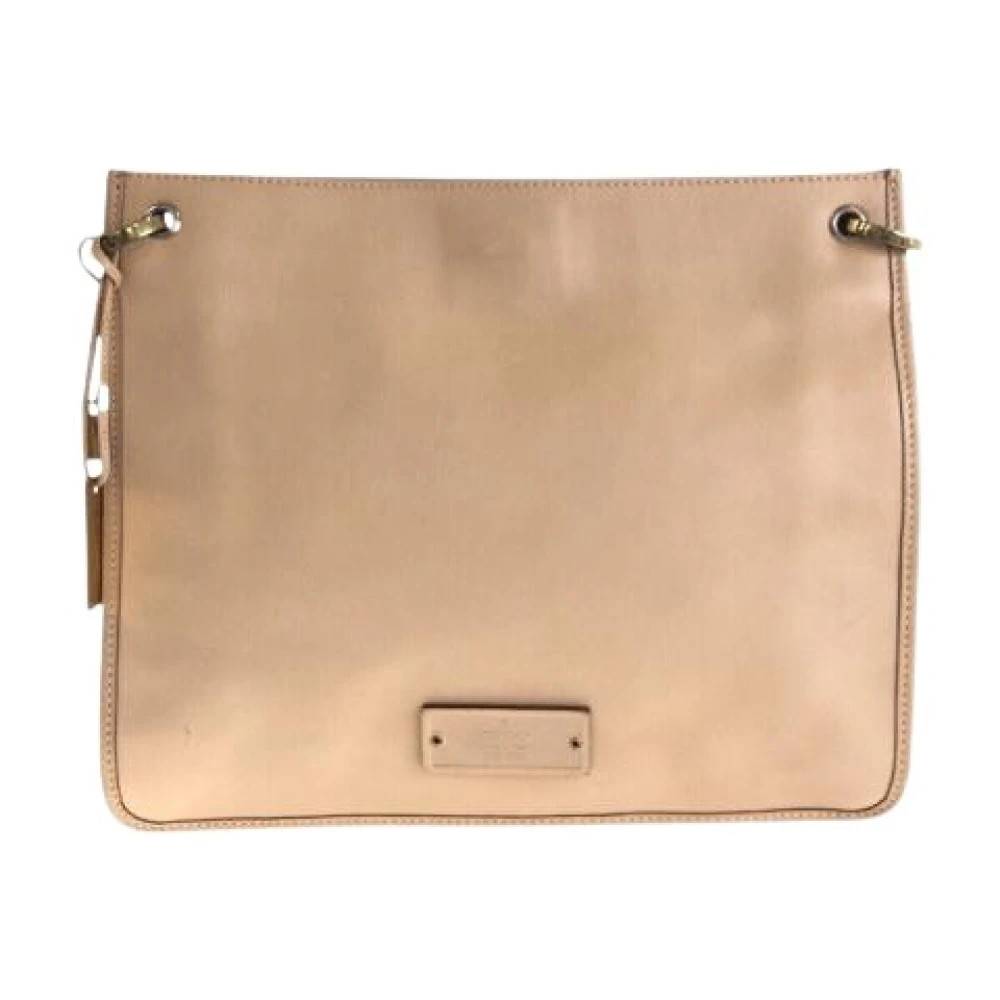 Gucci Vintage Pre-owned Læder Skuldertaske Pochette - Vintage - Dame - Beige - ONE SIZE - Uld