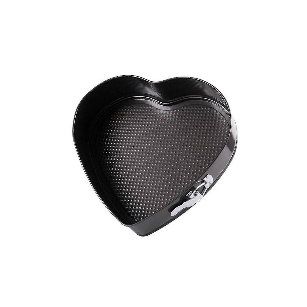 JiKaiX Hjerteformet Springform Bageform Fødevaregodkendt BPA-fri Varmebestandig Genanvendelig Mikrobølgeovnssikker Non-stick Cheesecake Form 22cm