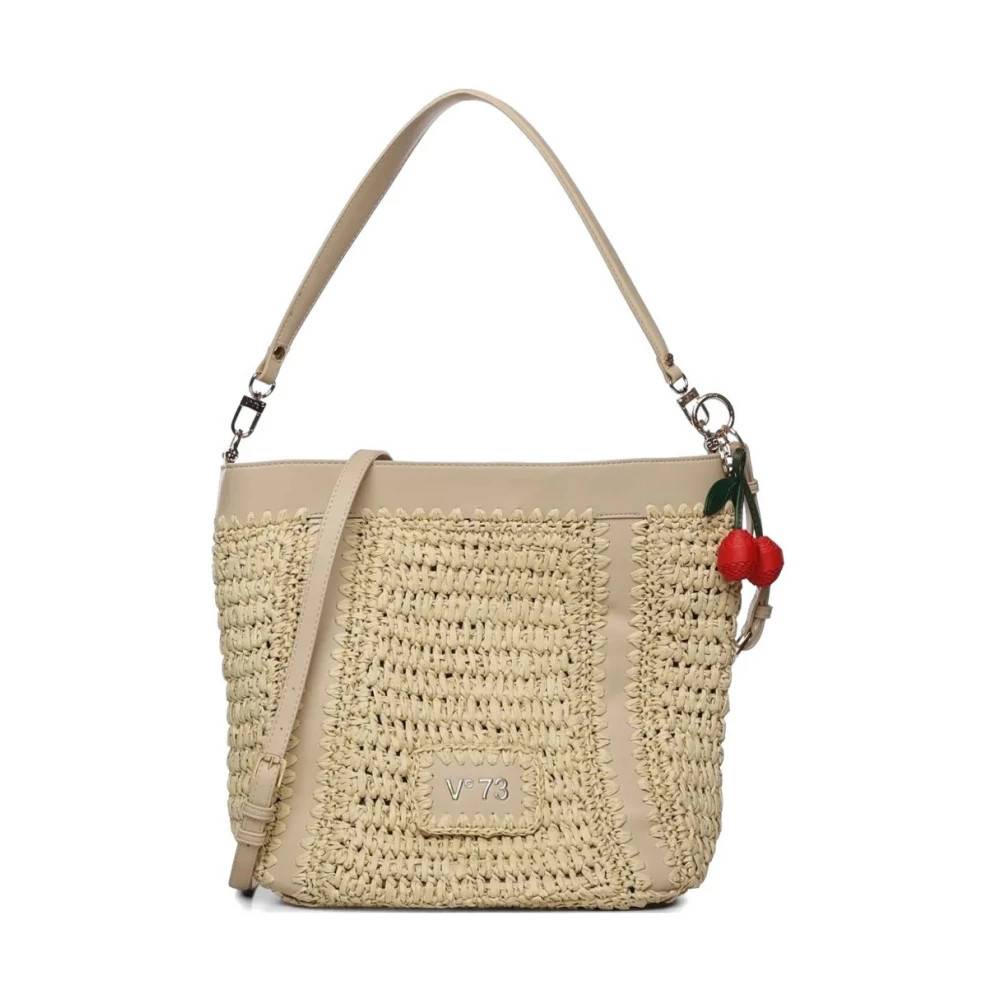 V73 Alisya Skuldertaske - Tasker - Dame - Beige - ONE SIZE - Uld