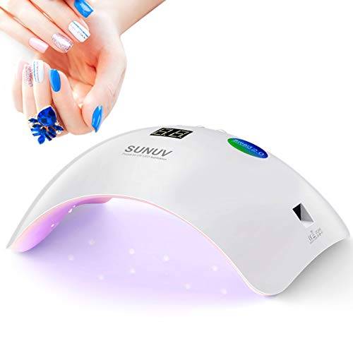 SUNUV nageltork UV LED, lampa för spikar, 30/s60s/99s timer, infraröd sensor, LCD-skärm, lämplig för alla gel, för manikyr/pedikyrnagelkonst hemma och salong