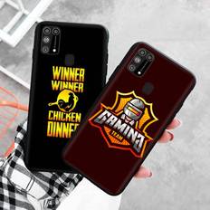Svart fodral till Xiaomi Redmi 13C Note 9 iPhone XR 7 8 14 15 11 12 13 X XS Pro Max Samsung A25 S23 S24 FE Ultra Plus PUBG Samsung S23 svart