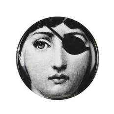 Fornasetti - underlägg med ansiktstryck - unisex - porslin - one size - Vit