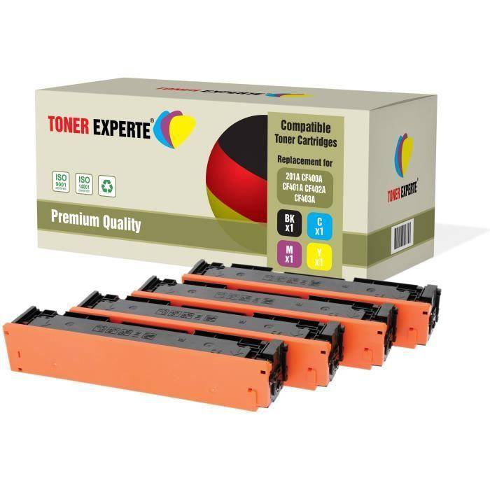 Paket med 4 kompatibla 201X 201A CF400X CF401X CF402X CF403X Tonerkassetter för HP Color LaserJet Pro MFP M277dw M277n M274n M252dw M252n