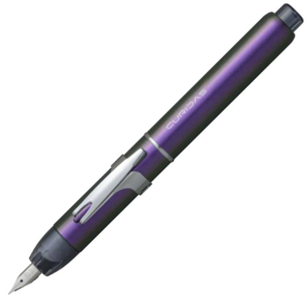 Platinum Curidas Stones Fountain Limited Edition of Fine PKN-9000 Knock-Style Pen, 1,000 (Iolite Violet, Nib)