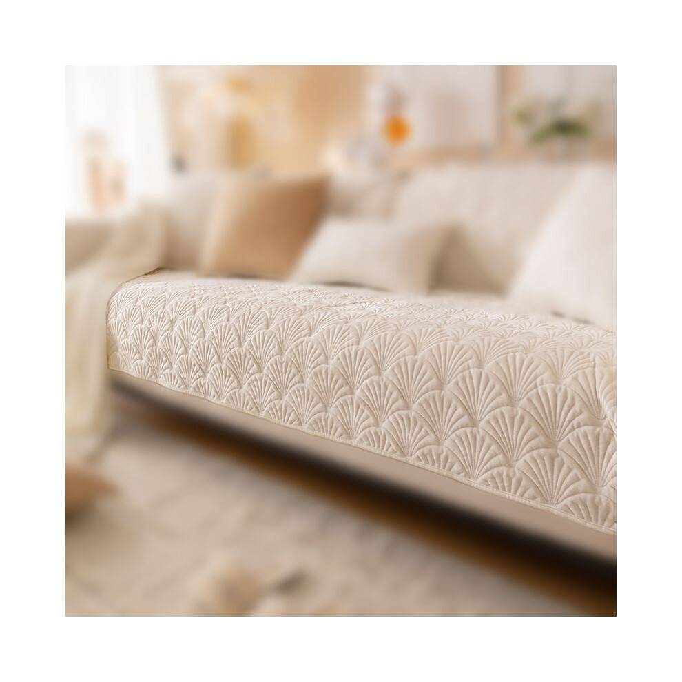 (Sector White,90x210cm/35.43x82.67in)Hot Sale Sofa Cover Universal Towel Slip Resistant Couch For Living Decor Room
