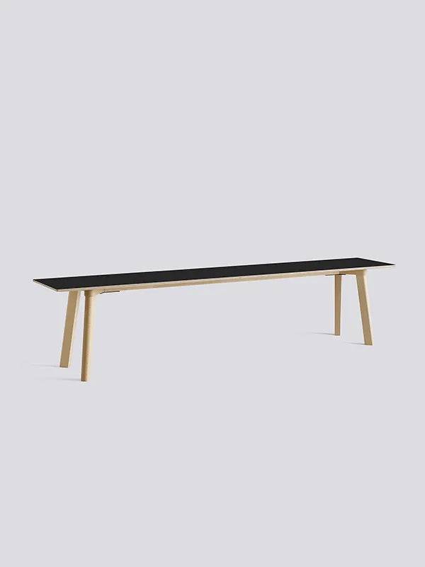 CPH Deux 215 Bænk fra Hay L200 x B35 x H45 cm / Ink black laminat / Ubehandlet bøg - Jacobsen Plus