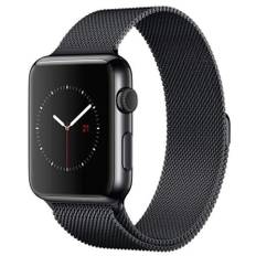 SKALO Milanese Loop Apple Watch Series 7-9 41mm - Sort