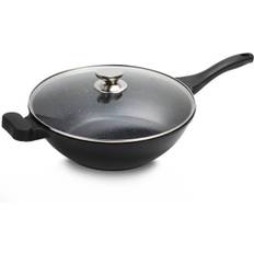 Wok - Die Cast - Non Stick Greblon Marble Coated - 3.7L / 28 cm - Royalty Line