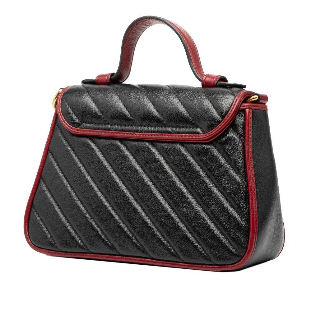 Gucci Vintage Marmont Stl. - Handväskor Från Magasin - Black (L 13cm x W 21cm x D 8cm)