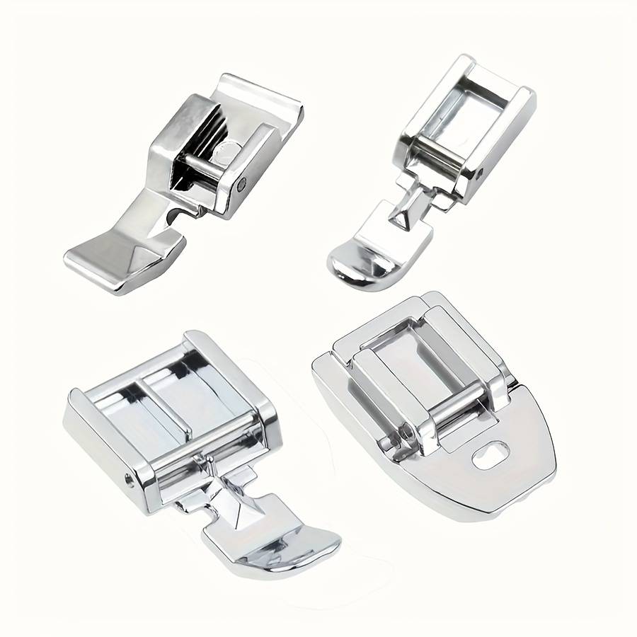 TEMU Set Of 4 Zipper Feet, Multi-functional Sewing Machine Presser Feet - Household Sewing Machine Parts Presser Feet
