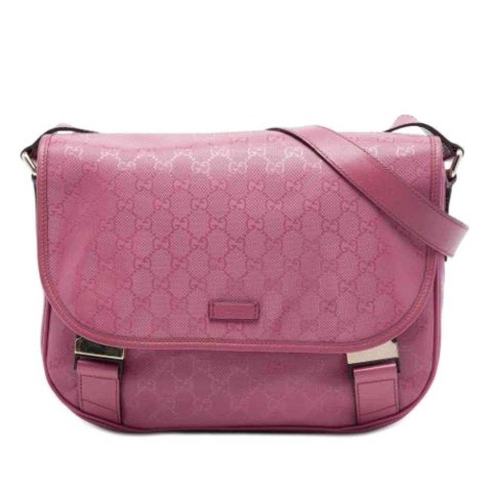 Gucci Vintage Pre-owned Vintage Nylon Crossbody Bag - Vintage - Dame - Lyserød - ONE SIZE - Nylon
