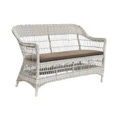 Rottingsoffa Charlot 2-sits vit, Sika-design