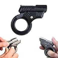 Zoom Anti-Stress Toys, Legering Ratchet Wheel Anti-Stress Ring, Edc Haptic Slider Anti-Stress Toy, Multifunktion Metall Leksak för Vuxna med ADHD (1PCS)