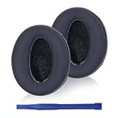 Adhiper HD 450BT öronkuddar kompatibla med Sennheiser HD 4.50BT, HD 4.50BTNC, HD 4.40BT, HD 350BT hörlurar, öronkuddar med gel läder och minnesskum (svart/gel)