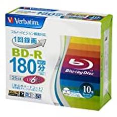 Verbatim 25 GB 6 x hastighet BD-R Blu-ray inspelningsbar disk 10 pack i smyckesfodral bläckstråleskrivbar (japansk import)