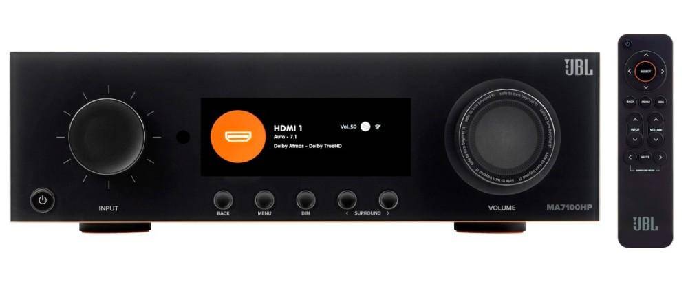 JBL MA7100HP NÄTVERKSHEMMABIOFÖRSTÄRKARE 7.2 125 W 8K Wi-Fi Bluetooth Dolby Atmos, JBL by HARMAN svart
