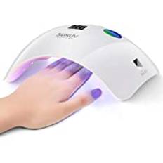 SUNUV LED nagellampa för gelnaglar med 30s/60s/99s timerinställningar, automatisk infraröd sensor, LCD skärm, lämplig för hem och salong, gåva till kvinnor