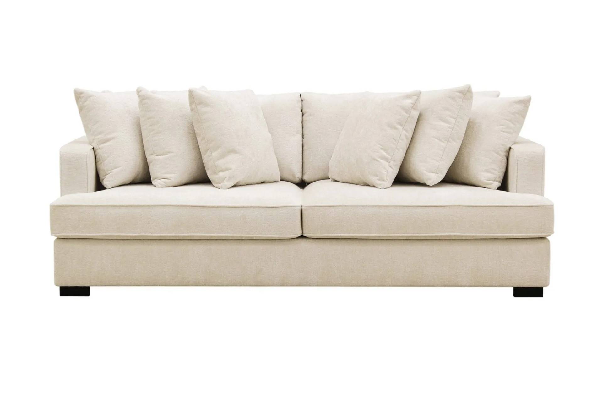 Rossita 4-sits Djup Soffa i Chenille - Beige 4 sits soffa Scandinavian Choice