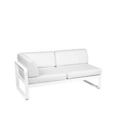 Fermob Bellevie Corner modulsoffa 2-sits cotton white, offwhite dyna, vänster