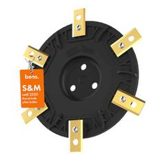 BEOS® PREMIUM Robotgräsklippare Tuning Blade Disc för 6x blad - Glasfiberförstärkt bladskiva - Robotgräsklippare med 6 blad för Worx Landroid S&M (till och med 2020), Landxcape, Kress & Einhell