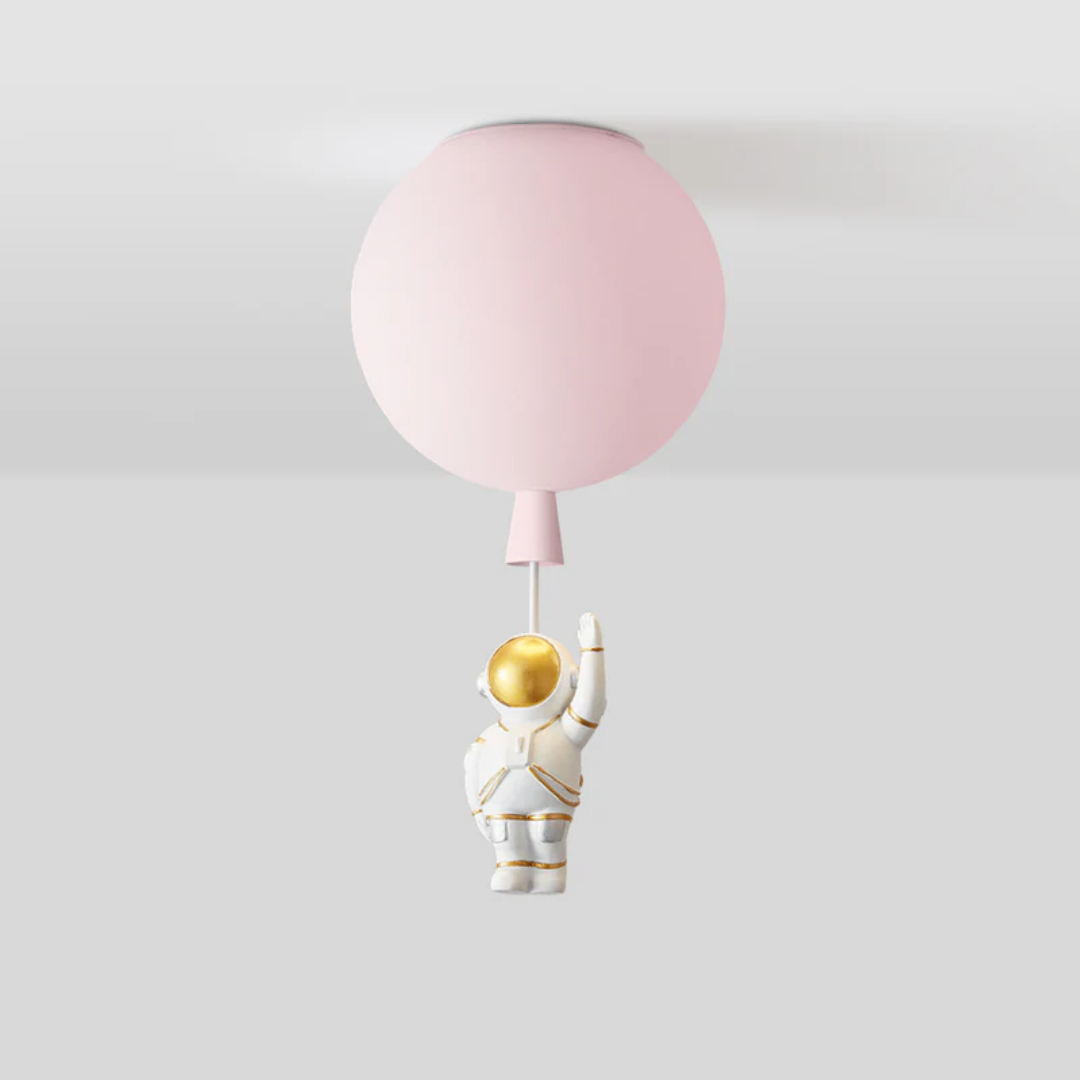 CosmoGlow - Lekfull LED Taklampa för Barnrum - Rosa / A / 25 cm