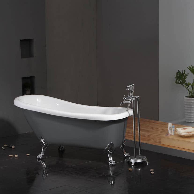 Tassbadkar Bathlife Ideal Grå