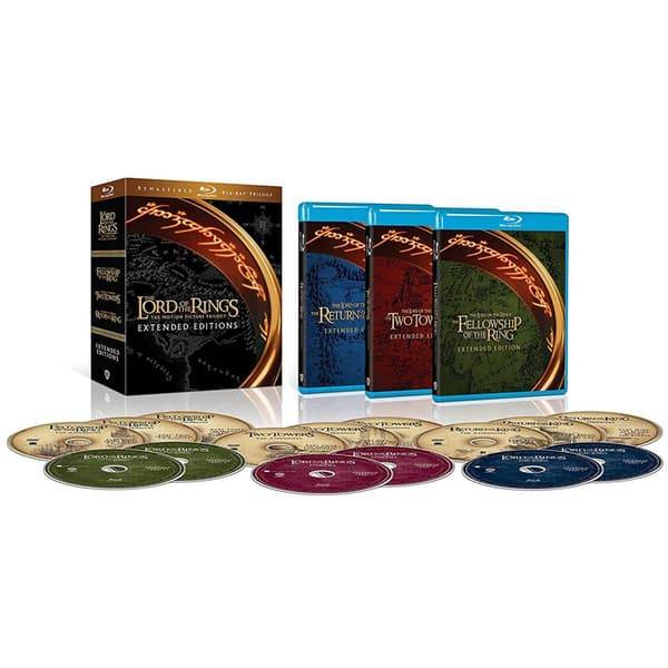 Lord of the Rings - Extended Trilogy / Sagan om Ringen: Trilogin (Extended Versions) | 3 Movie Collection Blu-Ray Extended Versions (svensk text) + DVD