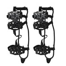 24 Spikes Ice Cleats, Hiking Boots, Anti-Slip Crampons with Steel Gripper Spikes, Traction Snow Grips for Climbing and Hiking, Non Skid Spikes for Winter Walking and Mountaineering