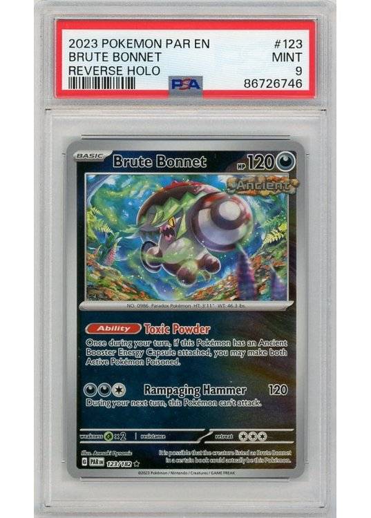 Brute Bonnet - 123/182 - Reverse Foil - PSA 9.