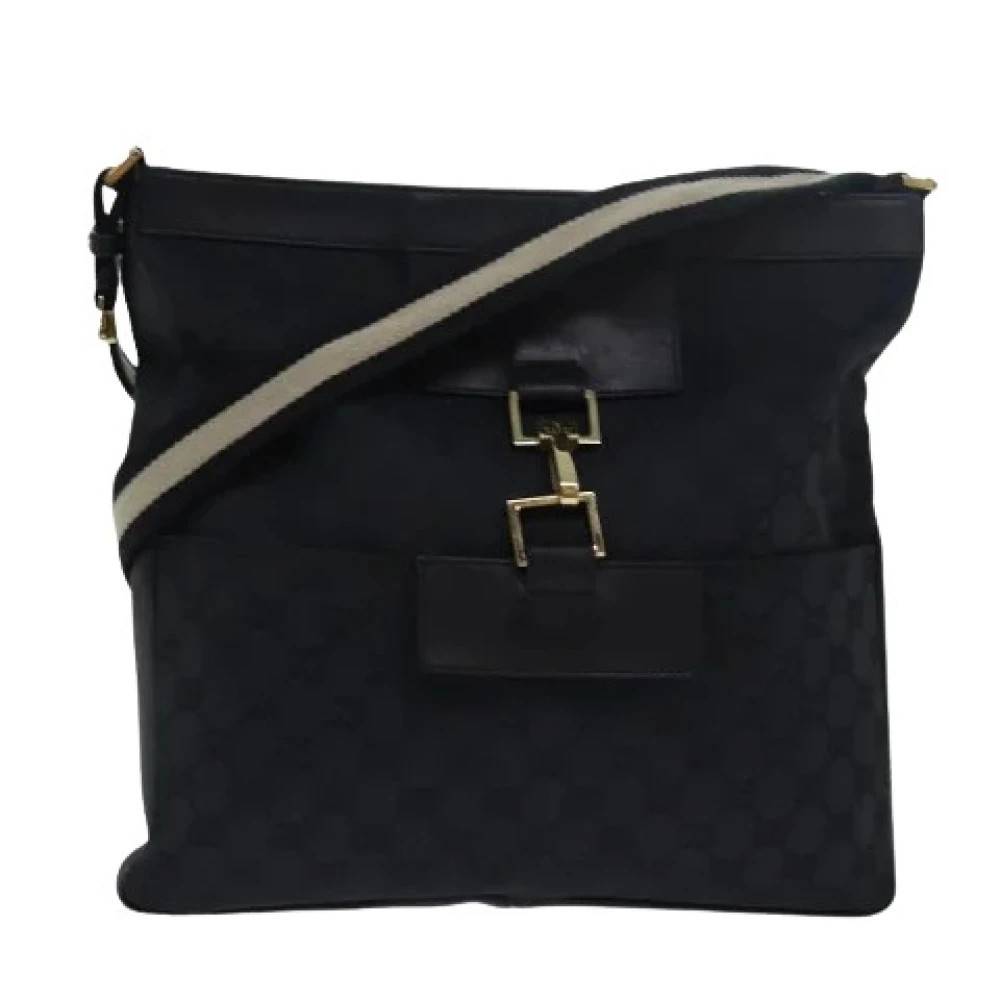 Gucci Vintage Pre-owned Vintage GG Canvas Skuldertaske - Vintage - Dame - Sort - ONE SIZE - Uld
