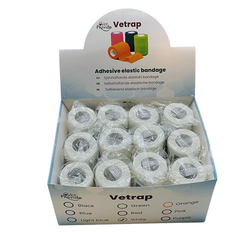 Vetrap Självhäftande Elastiskt Bandage 10 cm x 4,5 m - Vit