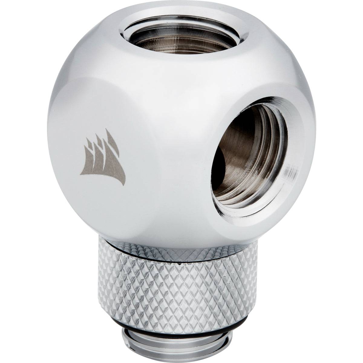 CORSAIR Hydro X Series XF Rotary Y-Splitter Kølevæske system tilpasning 1-pack Sølv Vandkøling - Forventet levering: 6 hverdage
