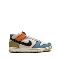 Nike - Dunk Mid Pale Ivory sneakers - unisex - gummi/Tyg/Tyg - 12.5 - Vit