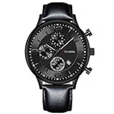 Mode sport män rostfritt stål fodral bälte band kvarts analog armbandsur med sekundvisare för sjuksköterskor, G, En storlek