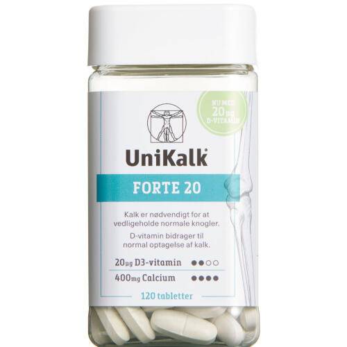 UniKalk Forte 20 Tablet 120.stk