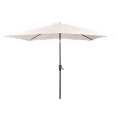 Frida Rektangulær Parasol med hejs og knæk 140x220 cm - Antracit grå / 140x220 cm
