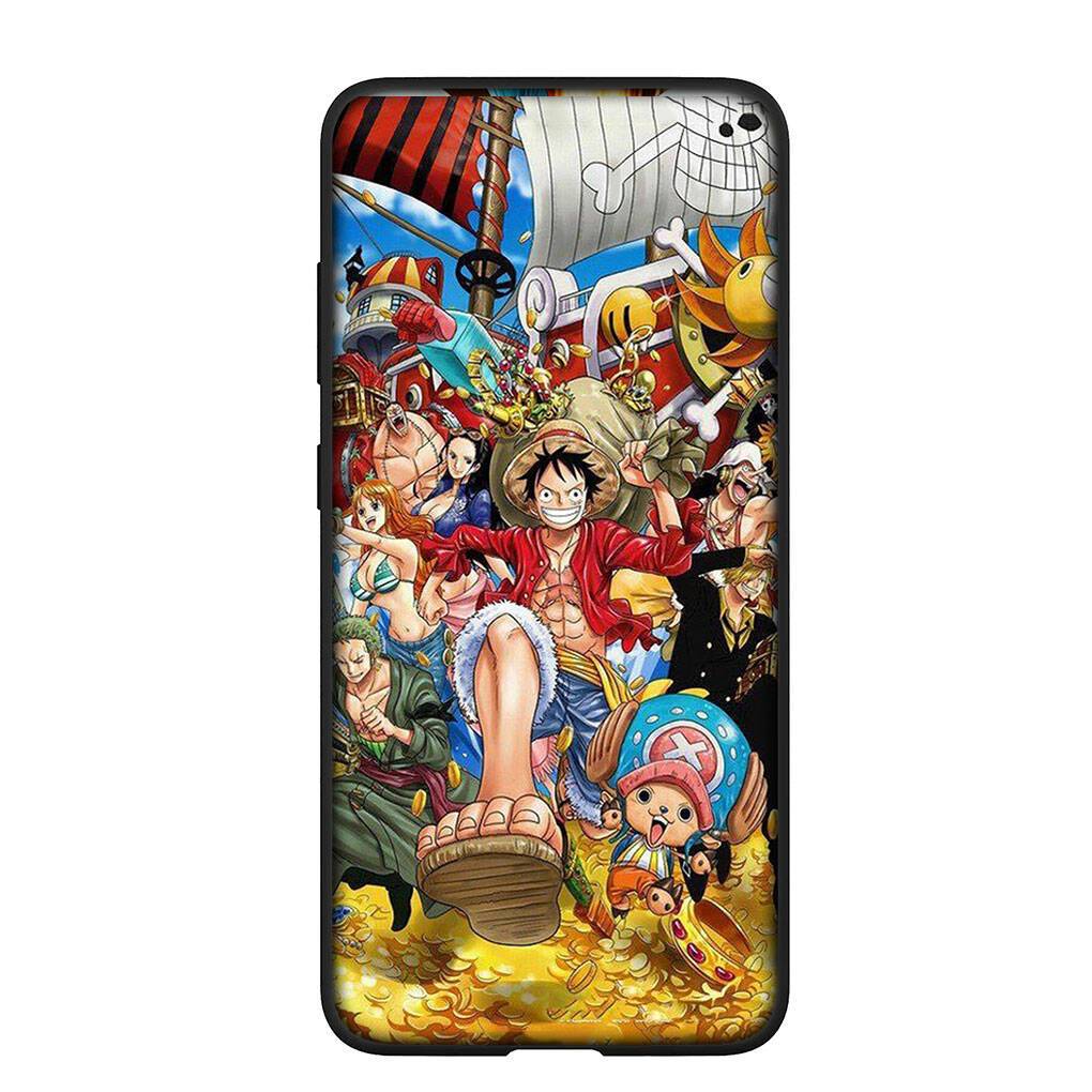 Phone Case for Samsung Galaxy S25 S23 S24 Ultra FE Plus S9 A05 A06 A15 A16 A36 A37 A35 A54 A52 A55 A56 A57 A25 A26 A53 A17 Anime Luffy One Piece Cover for Samsung Galaxy S23