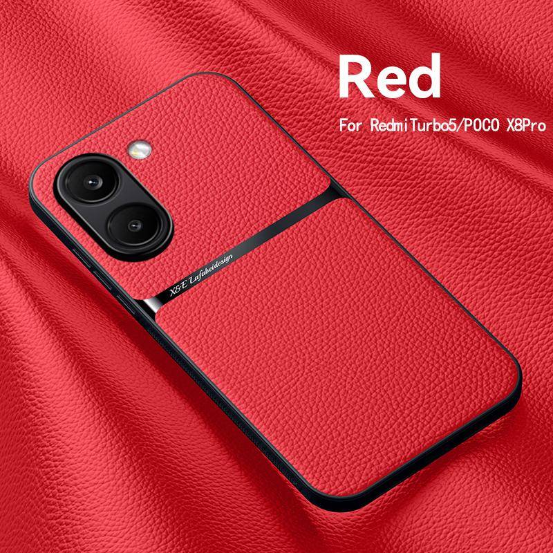 För Xiaomi POCO X8 Pro X8 Pro Max Fodral Magnetiskt PU-läder + TPU-kant Ultratunt Fallsäkert Kameraskyddsskydd