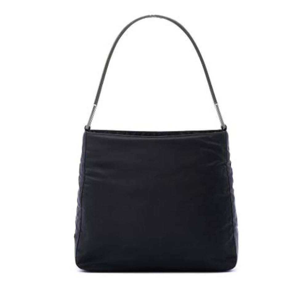 Prada Vintage Pre-owned Nylon Skuldertaske - Vintage - Dame - Sort - ONE SIZE - Uld