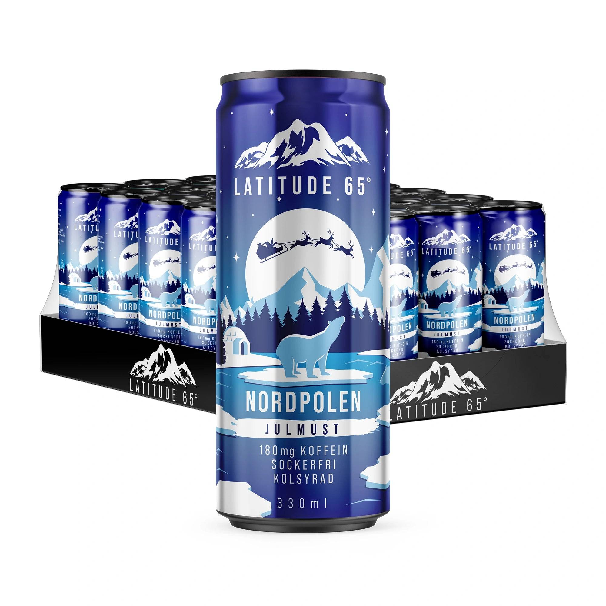 24 X Latitude 65 330 Ml Nordpolen - Julmust
