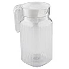 Glaskanna Kanna med Lock, Juiceflaska Genomskinlig Kyl Vatten Fruktjuice Sprit Kanna, Värmebeständig Kanna Vattenkaraff (500 ml)