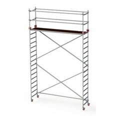 JUMBO rullestillads, smalt, 74 x 178 cm, arbejdshøjde 6,2 m, ståhøjde 4,2 m - 7978-4