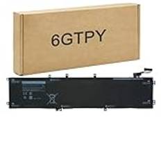 BLESYS 97Wh 6GTPY Batteri för Dell XPS 15 9560 9570 7590, för Precision 5520 5530 5540, för Vostro 7500, för Inspiron 7501 Series Laptop Ersättning för 5D91C 5041C 05041C GPM03 0GPM03 11.4V