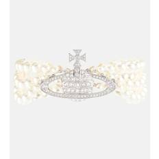 Vivienne Westwood Embellished choker - silver - One Size
