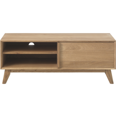 TV-bord Nordique Design Rho natur – retro inspireret egetræsfinér, B120×D42×H46 cm