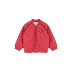 Juno Sparkle Bomber Jacket, Raspberry Wine