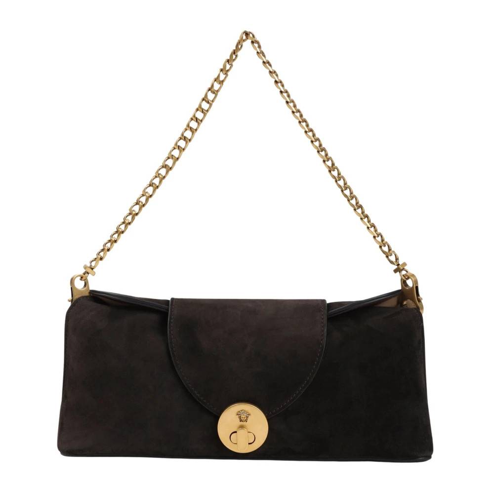 Versace Medusa Suede Clutch - Tasker - Dame - Brun - ONE SIZE - Suede